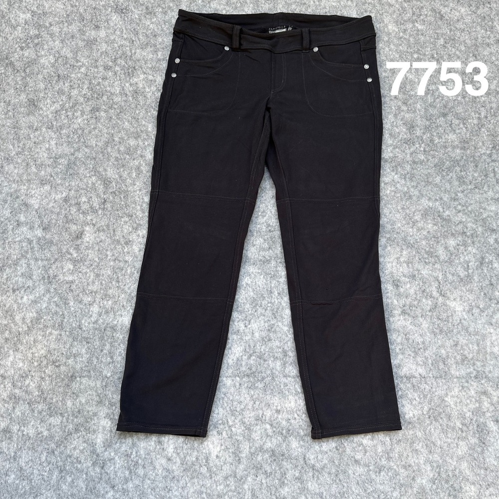 Athleta Dipper Pant Black Low Rise Hiking Travel Pants MP Medium Petite 7753